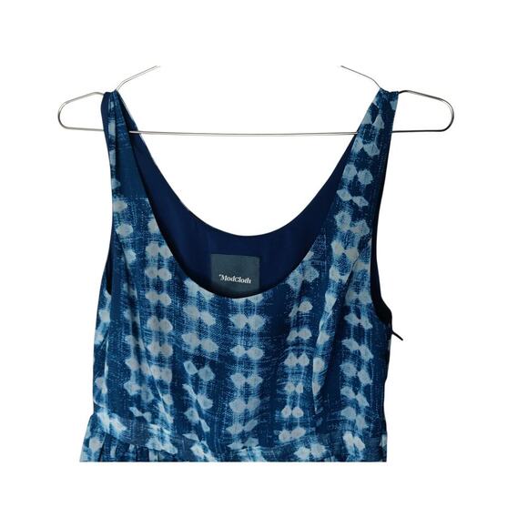 ModCloth Blue White Sleeveless Fit & Flare Dress Size M Medium Lined - Picture 5 of 13